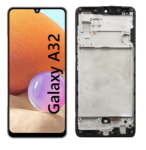 Pantalla Para Samsung A32 ORI Con Marco Negro + Instalacion