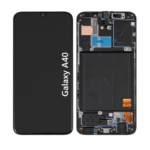 Pantalla Para Samsung A40 ORI Con Marco Negro + Instalacion