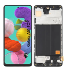 Pantalla Para Samsung A51 TOP ORI Con Marco Negro + Instalacion