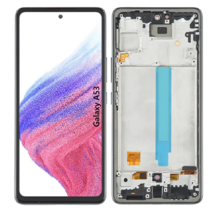 Pantalla Para Samsung A53 5G ORI Con Marco Negro / Blanco + Instalacion