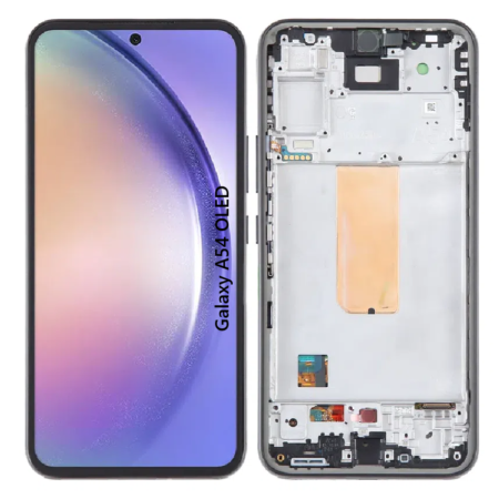 Pantalla Para Samsung A54 OLED Con Marco Negro + Instalacion