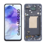 Pantalla Para Samsung A55 OLED Con Marco Negro + Instalacion