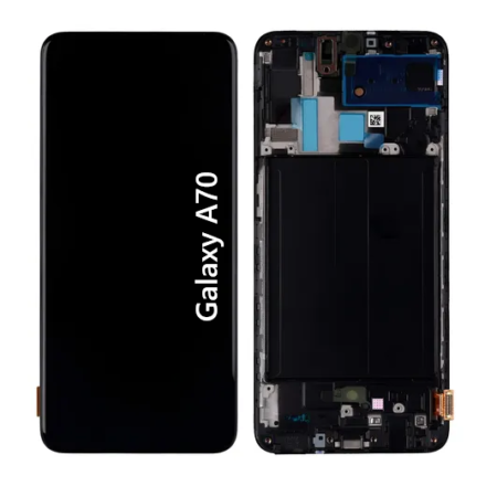 Pantalla Para Samsung A70 ORI Con Marco Negro + Instalacion