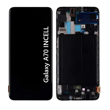 Pantalla Para Samsung A70 INCELL Con Marco Negro + Instalacion