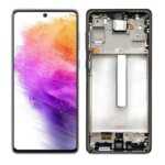 Pantalla Para Samsung A73 ORI Con Marco Negro + Instalacion