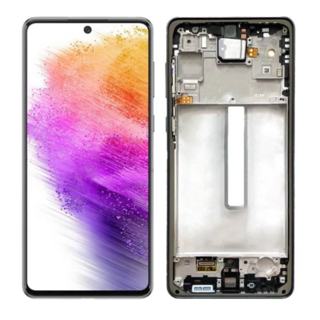 Pantalla Para Samsung A73 ORI Con Marco Negro + Instalacion