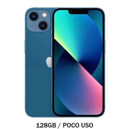 iPhone 13 128GB Azul Poco Uso 74% Chip