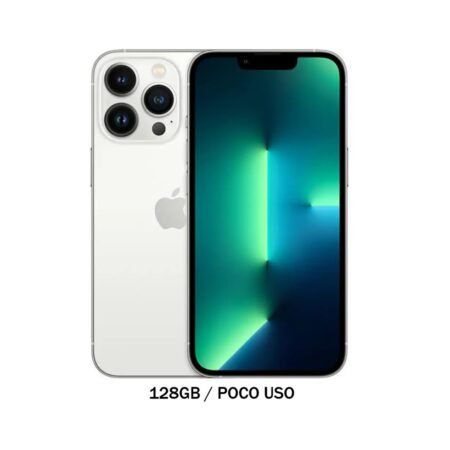 iPhone 13 Pro 128GB Silver Poco Uso 84% Chip