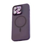 Blueo Magnetic Anti-Drop Clear Purple Cover for 14 Pro Max