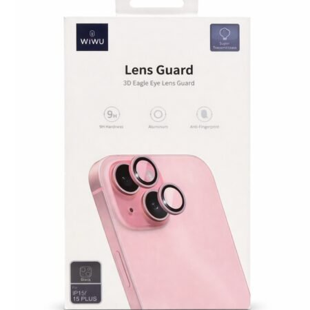 Lente de Camara iPhone 15/15 Plus Model 3D Rosa