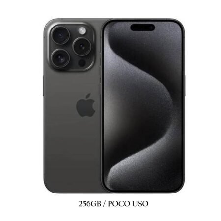 iPhone 15 Pro 256GB Black Titanium Poco Uso 86% Esim