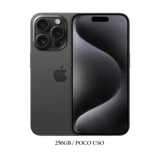 iPhone 15 Pro 256GB Black Titanium Poco Uso 86% Esim