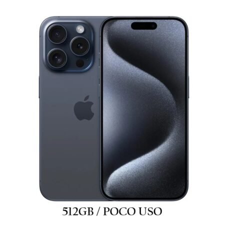 iPhone 15 Pro 512GB Blue Poco Uso 81% Chip