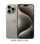 iPhone 15 Pro Max 512GB Titanium Poco Uso 87% ESIM