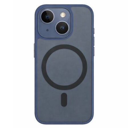 Blueo Magnetic Frosted Anti-Drop Dark Blue Cover for 15 Plus