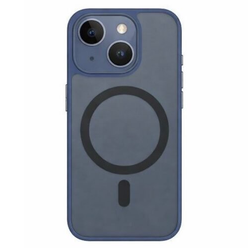 Blueo Magnetic Frosted Anti-Drop Dark Blue Cover for 15 Plus