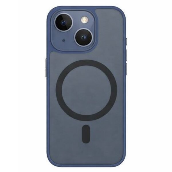Blueo Magnetic Frosted Anti-Drop Dark Blue Cover for 15 Plus
