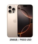 iPhone 16 Pro Max 256GB Titanium Desert Poco Uso 90% ESIM