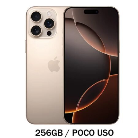 iPhone 16 Pro Max 256GB Titanium Desert Poco Uso 90% ESIM