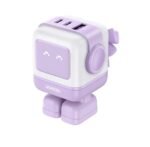 UGREEN Adaptador 65W 3-Port Robot Fast Charger Purple CD361