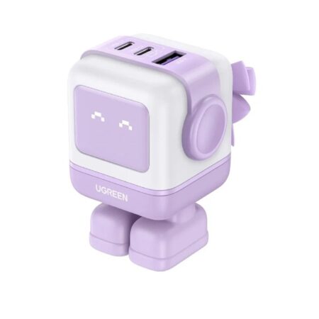 UGREEN Adaptador 65W 3-Port Robot Fast Charger Purple CD361