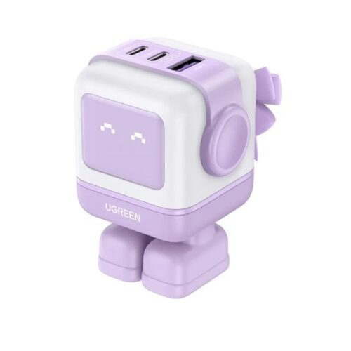 UGREEN Adaptador 65W 3-Port Robot Fast Charger Purple CD361