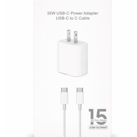 35W USB-C Power adapter + Cable 15 Pro max