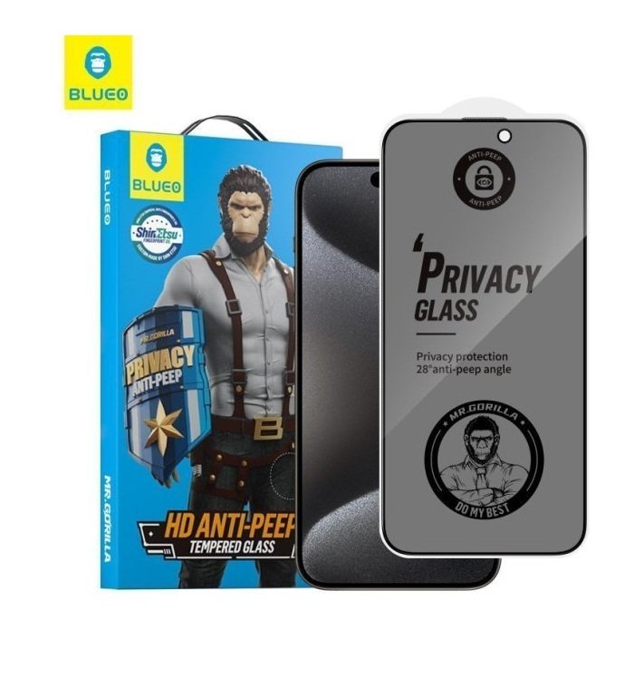 6560 Blueo Dustproof Tempered Glass for iPhone 14 pro/15 - Imagen 1