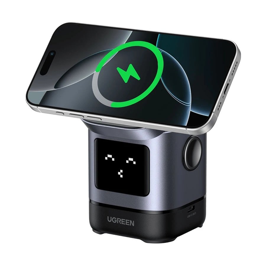 7752 UGREEN 2-in-1 Magnetic Wireless Charging Station W709 - Imagen 1