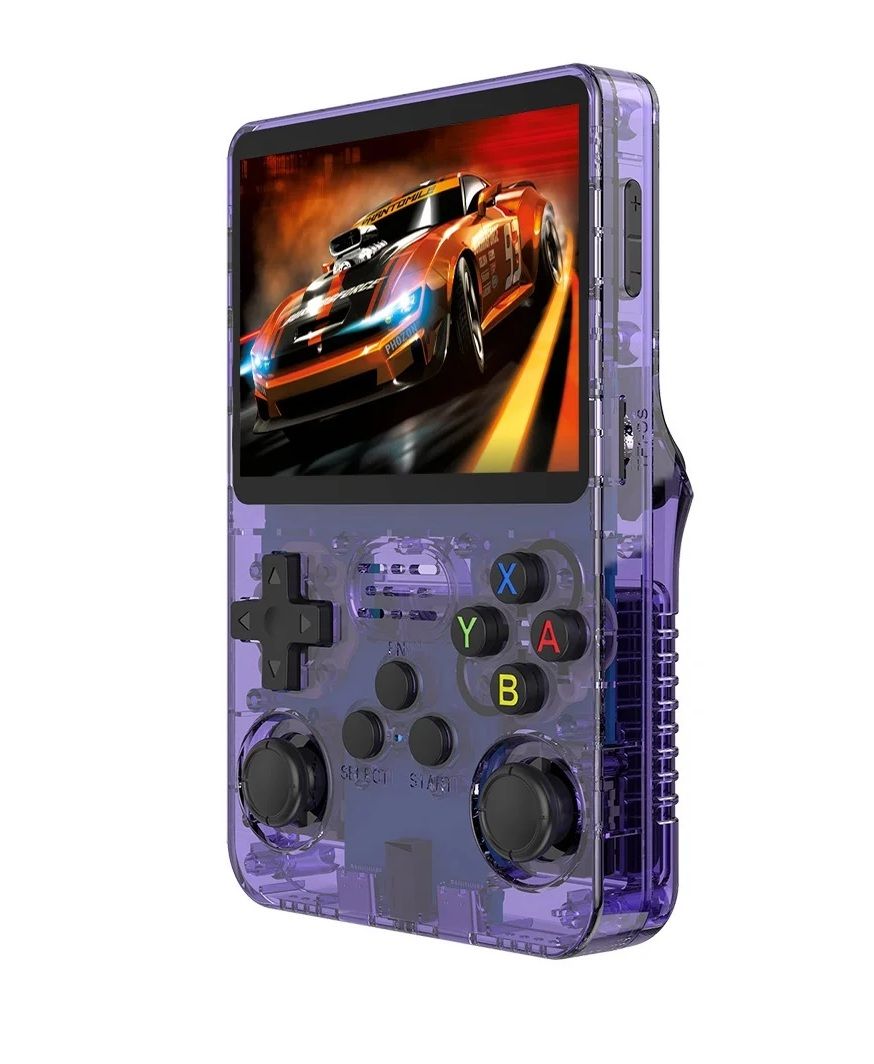 R36 MORADA R36S Retro Handheld Video Game Console Morada - Imagen 1