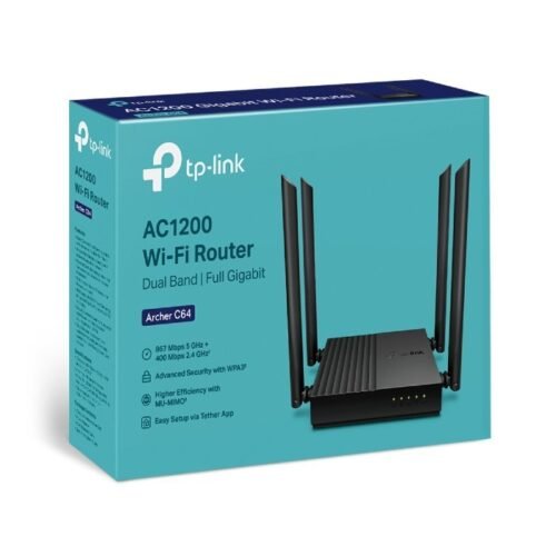 TP-Link AC1200 MU-MIMO WiFi Dual Band Full Gigabi Archer C64