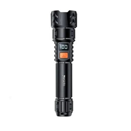 YESIDO TC10 Rechargeable LED Flashlight Black