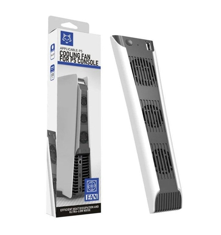 0557 Game Console Cooling Fan For PS5 FAT (White) - Imagen 1