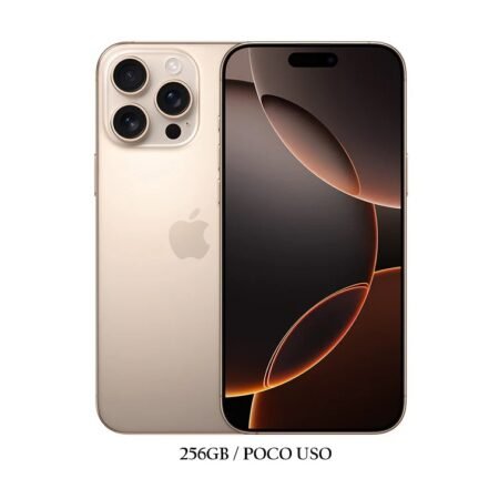 iPhone 16 Pro 256GB Desert 94% Esim Pantalla Cambiada