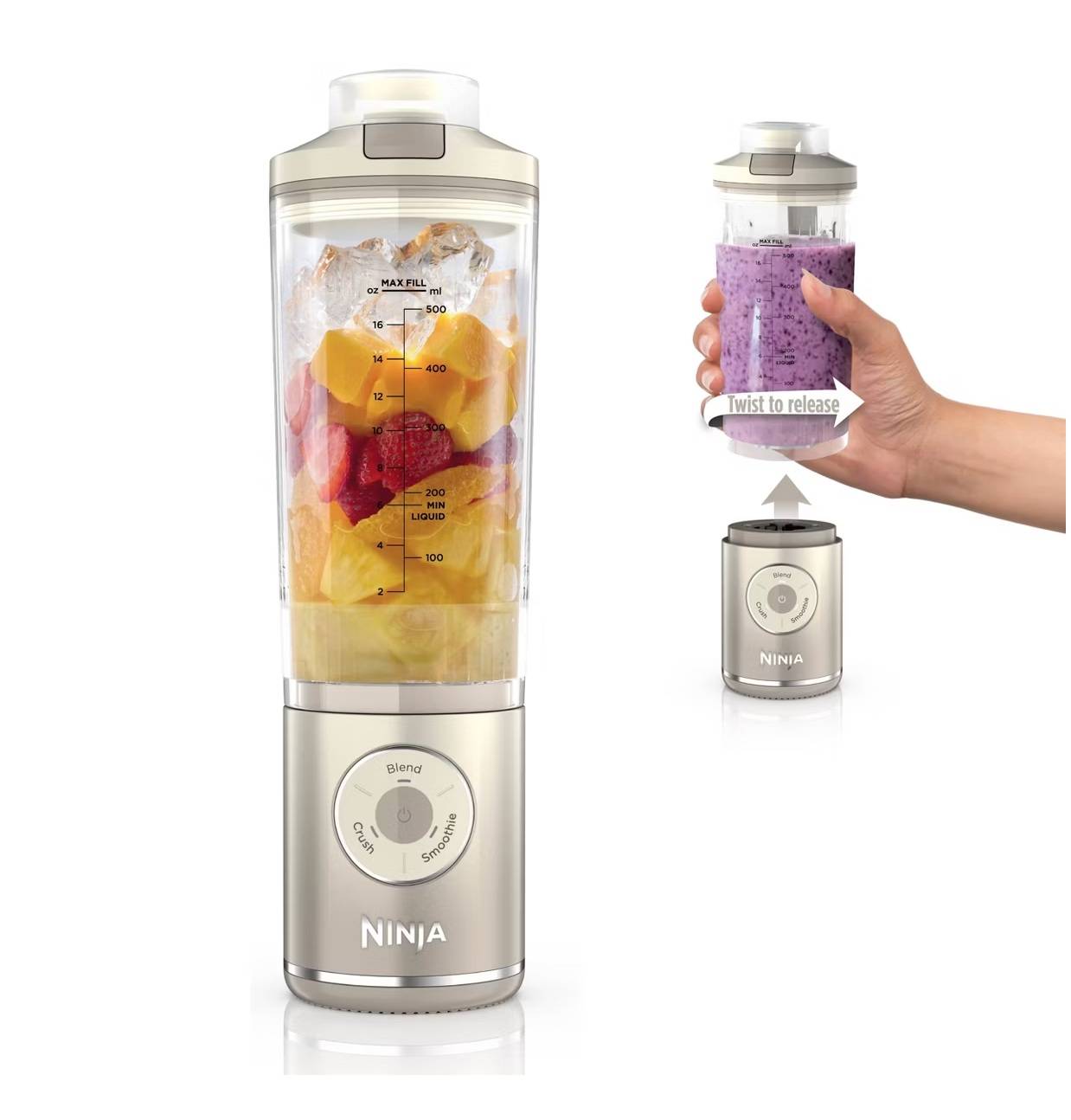 Ninja Blast 22oz Max Portable Blender Ivory BC251IV » MICELLPTY