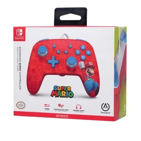 Enhanced Wired Controller Super Mario Red NSGP0001-01
