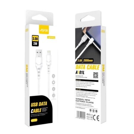 Aspor USB cable a Lightning 2M A101L