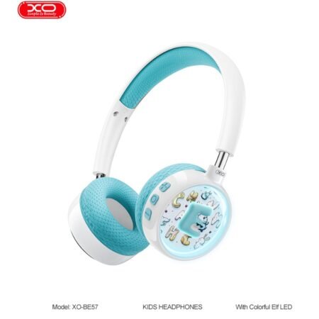 Kids Headphones With Colorful ELF Led XO-BE57 Blue