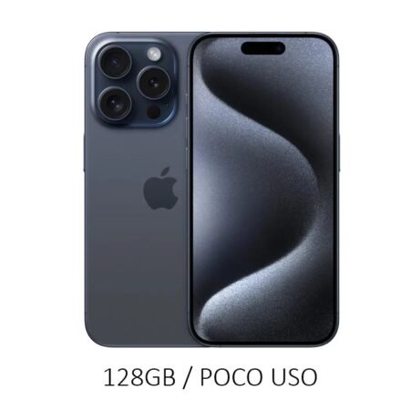 iPhone 15 Pro 128GB Blue Titanium Poco Uso 95% ESIM