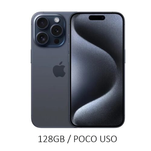 iPhone 15 Pro 128GB Blue Titanium Poco Uso 95% ESIM