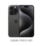 iPhone 15 Pro 128GB Black Titanium Poco Uso 88% ESIM
