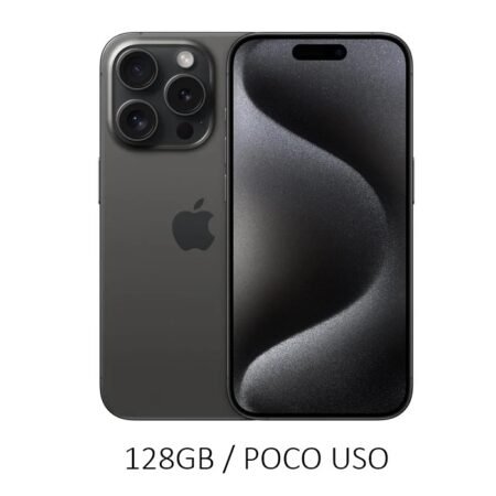 iPhone 15 Pro 128GB Black Titanium Poco Uso 93% ESIM