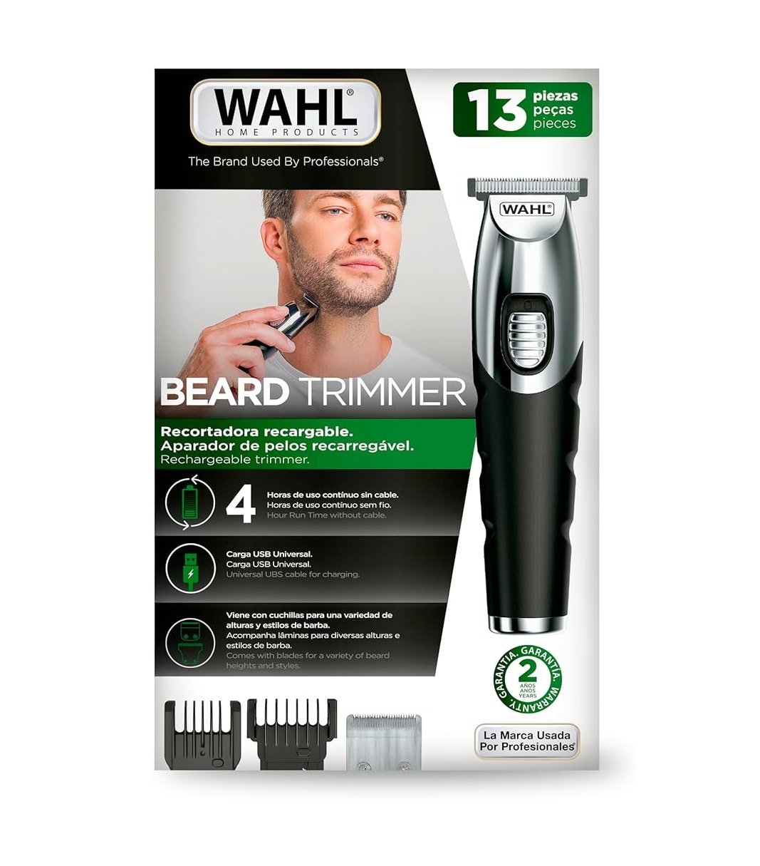 WAHL Beard Trimmer Recargable 13 Piezas 3025819