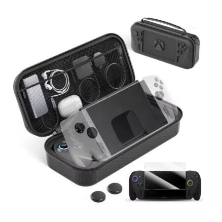 Carrying Case With Thumbstick Cap And Sceen Protector
