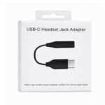 USB-C Headset Jack Adapter USB-C to 3.5mm Negro