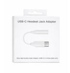 USB-C Headset Jack Adapter USB-C to 3.5mm Blanco