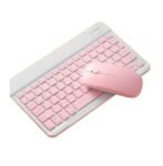 Mouse y Teclado Inalámbrico 150H Recargable Rosa