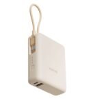 33W Power Bank 10000mAh Integrated Cable PB1033MI White