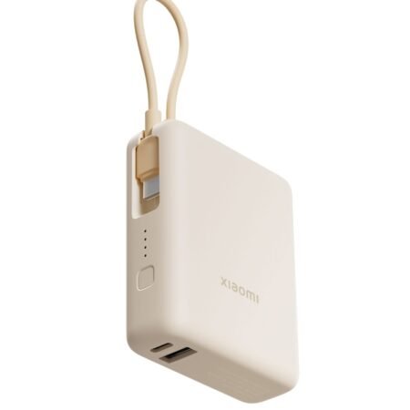 33W Power Bank 10000mAh Integrated Cable PB1033MI White