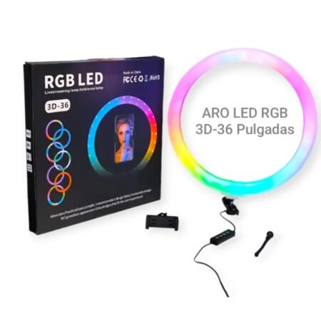 Aro de Luz RGB Led 3D-36 18CM